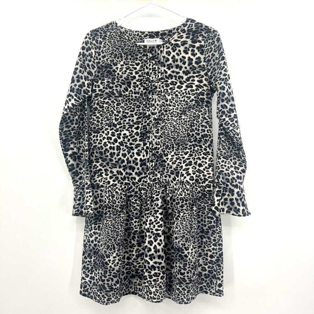Molly Bracken Leopard Print Drop Waist Dress Women's Size Small